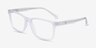 Coach HC6278U Matte Transparent Clear Éco-responsableMontures de lunettes de vue d'EyeBuyDirect, Vue d'Angle