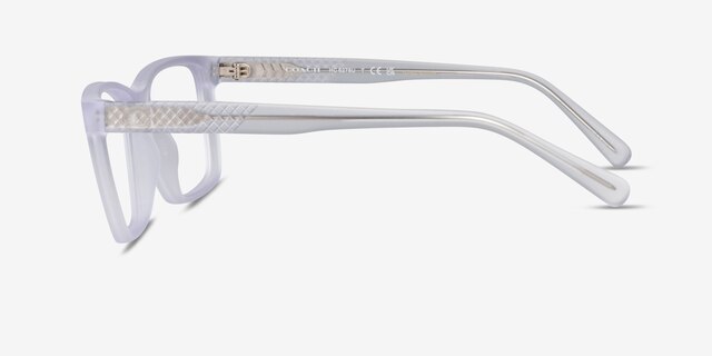 Coach HC6278U Matte Transparent Clear Éco-responsableMontures de lunettes de vue d'EyeBuyDirect, Vue de Côté