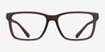 Coach HC6278U Matte Transparent Brown Éco-responsableMontures de lunettes de vue d'EyeBuyDirect, Vue de Face