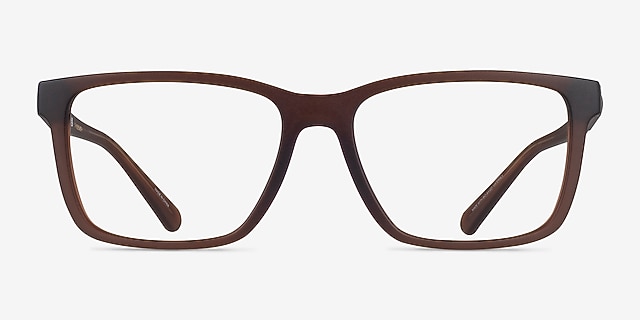 Coach HC6278U Matte Transparent Brown Éco-responsableMontures de lunettes de vue d'EyeBuyDirect, Vue de Face