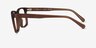 Coach HC6278U Matte Transparent Brown Éco-responsableMontures de lunettes de vue d'EyeBuyDirect, Vue de Côté
