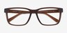 Coach HC6278U Matte Transparent Brown Éco-responsableMontures de lunettes de vue d'EyeBuyDirect, Vue Rapprochée