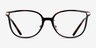 Coach HC6214D Écaille Noire Plastic, MetalMontures de lunettes de vue d'EyeBuyDirect, Vue de Face