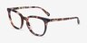 Coach HC6222U Amethyst Pearl Tortoise AcetateEyeglass Frames from EyeBuyDirect, Angle View