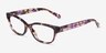 Coach HC6250U Amethyst Pearl Tortoise AcetateEyeglass Frames from EyeBuyDirect, Angle View