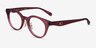 Coach HC6280D Transparent Burgundy AcétateMontures de lunettes de vue d'EyeBuyDirect, Vue d'Angle