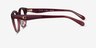 Coach HC6280D Transparent Burgundy AcétateMontures de lunettes de vue d'EyeBuyDirect, Vue de Côté