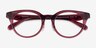Coach HC6280D Transparent Burgundy AcétateMontures de lunettes de vue d'EyeBuyDirect, Vue Rapprochée