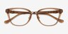 Coach HC6272F Transparent Brown Acetate-metalMontures de lunettes de vue d'EyeBuyDirect, Vue Rapprochée