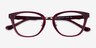 Coach HC6272F Milky Merlot Acetate-metalMontures de lunettes de vue d'EyeBuyDirect, Vue Rapprochée