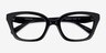 Coach HC6270U Noir Matériaux biosourcésMontures de lunettes de vue d'EyeBuyDirect, Vue Rapprochée