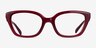 Coach HC6270U Milky Cherry Matériaux biosourcésMontures de lunettes de vue d'EyeBuyDirect, Vue de Face