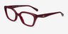 Coach HC6270U Milky Cherry Matériaux biosourcésMontures de lunettes de vue d'EyeBuyDirect, Vue d'Angle