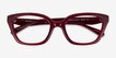Coach HC6270U Milky Cherry Alternative MaterialsEyeglass Frames from EyeBuyDirect, Closed View