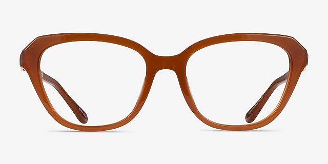 Coach HC6273U Milky Hazelnut AcétateMontures de lunettes de vue d'EyeBuyDirect, Vue de Face