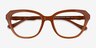 Coach HC6273U Milky Hazelnut AcetateEyeglass Frames from EyeBuyDirect, Closed View