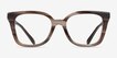 Coach HC6274U Striated Redwood Maple AcetateEyeglass Frames from EyeBuyDirect, Front View
