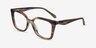 Coach HC6274U Striated Redwood Maple AcétateMontures de lunettes de vue d'EyeBuyDirect, Vue d'Angle