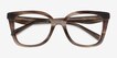 Coach HC6274U Striated Redwood Maple AcetateEyeglass Frames from EyeBuyDirect, Closed View