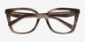 Coach HC6274U Striated Redwood Maple AcétateMontures de lunettes de vue d'EyeBuyDirect, Vue Rapprochée