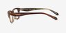 Coach HC6275U Striated Bark Moss AcetateEyeglass Frames from EyeBuyDirect, Side View