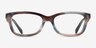 Coach HC6275U Striated Maple Blueberry AcétateMontures de lunettes de vue d'EyeBuyDirect, Vue de Face