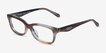 Coach HC6275U Striated Maple Blueberry AcetateEyeglass Frames from EyeBuyDirect, Angle View