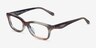 Coach HC6275U Striated Maple Blueberry AcétateMontures de lunettes de vue d'EyeBuyDirect, Vue d'Angle