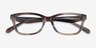 Coach HC6275U Striated Maple Blueberry AcétateMontures de lunettes de vue d'EyeBuyDirect, Vue Rapprochée