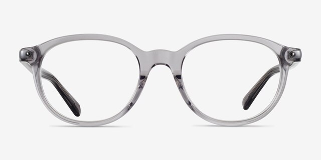 Coach HC6167U Transparent Gray AcetateEyeglass Frames from EyeBuyDirect, Front View