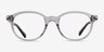 Coach HC6167U Transparent Gray AcetateEyeglass Frames from EyeBuyDirect, Front View