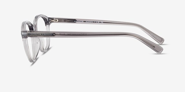 Coach HC6167U Transparent Gray AcetateEyeglass Frames from EyeBuyDirect, Side View
