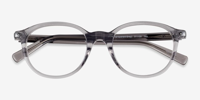 Coach HC6167U Transparent Gray AcetateEyeglass Frames from EyeBuyDirect, Closed View