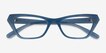 Vogue Eyewear VO5670 Opal Blue Alternative MaterialsEyeglass Frames from EyeBuyDirect, Closed View