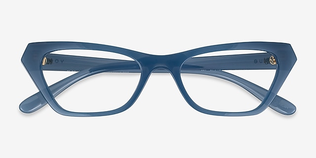 Vogue Eyewear VO5670 Opal Blue Alternative MaterialsEyeglass Frames from EyeBuyDirect, Closed View
