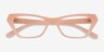 Vogue Eyewear VO5670 Opal Rose Éco-responsableMontures de lunettes de vue d'EyeBuyDirect, Vue Rapprochée