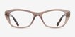 Vogue Eyewear VO5676 Transparent Brown Alternative MaterialsEyeglass Frames from EyeBuyDirect, Front View