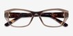 Vogue Eyewear VO5676 Transparent Brown Alternative MaterialsEyeglass Frames from EyeBuyDirect, Closed View