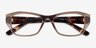 Vogue Eyewear VO5676 Transparent Brown Matériaux biosourcésMontures de lunettes de vue d'EyeBuyDirect, Vue Rapprochée