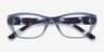 Vogue Eyewear VO5676 Transparent Blue Alternative MaterialsEyeglass Frames from EyeBuyDirect, Closed View