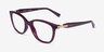 Vogue Eyewear VO5679B Transparent Cherry Eco-friendlyEyeglass Frames from EyeBuyDirect, Angle View