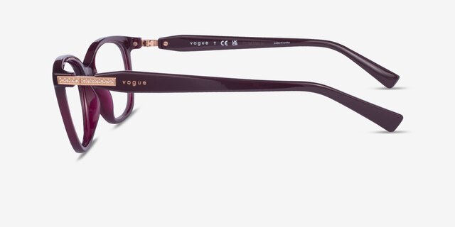 Vogue Eyewear VO5679B Transparent Cherry Eco-friendlyEyeglass Frames from EyeBuyDirect, Side View