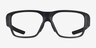 Oakley Versafuse SQ Satin Black PlastiqueMontures de lunettes de vue d'EyeBuyDirect, Vue de Face