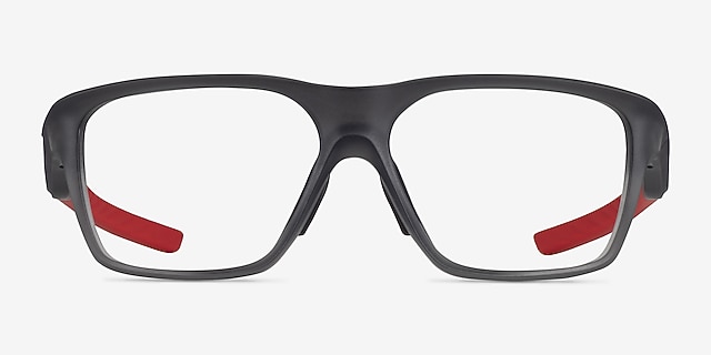 Oakley Versafuse SQ Satin Gray Smoke PlastiqueMontures de lunettes de vue d'EyeBuyDirect, Vue de Face