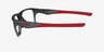 Oakley Versafuse SQ Satin Gray Smoke PlastiqueMontures de lunettes de vue d'EyeBuyDirect, Vue de Côté