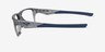 Oakley Versafuse SQ Gray Shadow PlastiqueMontures de lunettes de vue d'EyeBuyDirect, Vue de Côté