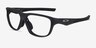 Oakley Versafuse SS Satin Black PlastiqueMontures de lunettes de vue d'EyeBuyDirect, Vue d'Angle