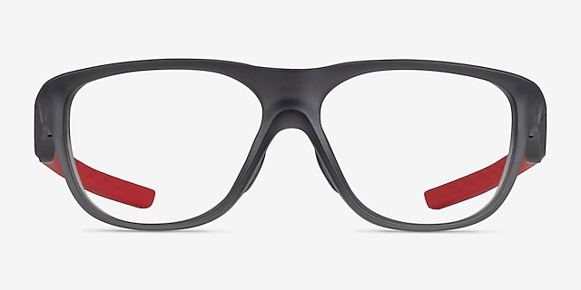 Oakley Versafuse SS Satin Gray Smoke PlastiqueMontures de lunettes de vue d'EyeBuyDirect, Vue de Face