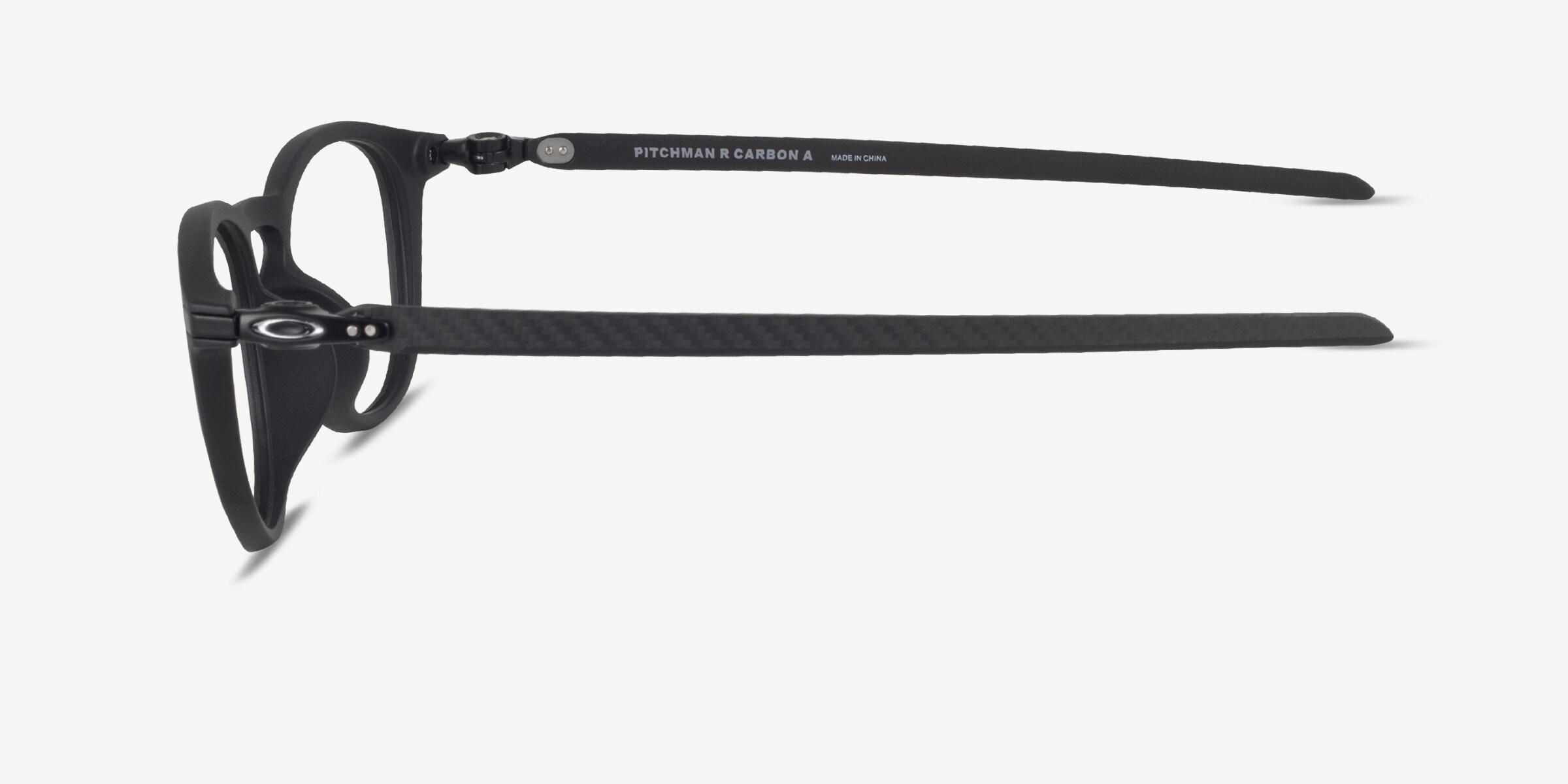 Oakley Pitchman R Carbon A - Round Satin Black Frame Glasses For
