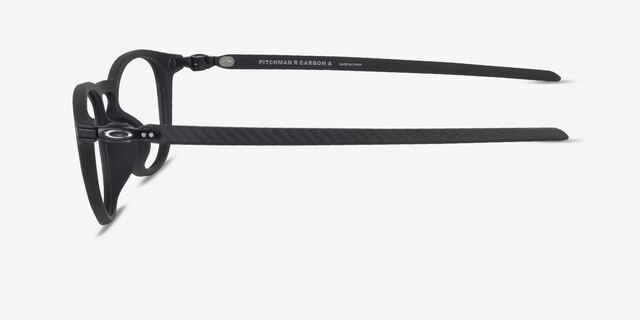 Oakley Pitchman R Carbon A Satin Black PlastiqueMontures de lunettes de vue d'EyeBuyDirect, Vue de Côté